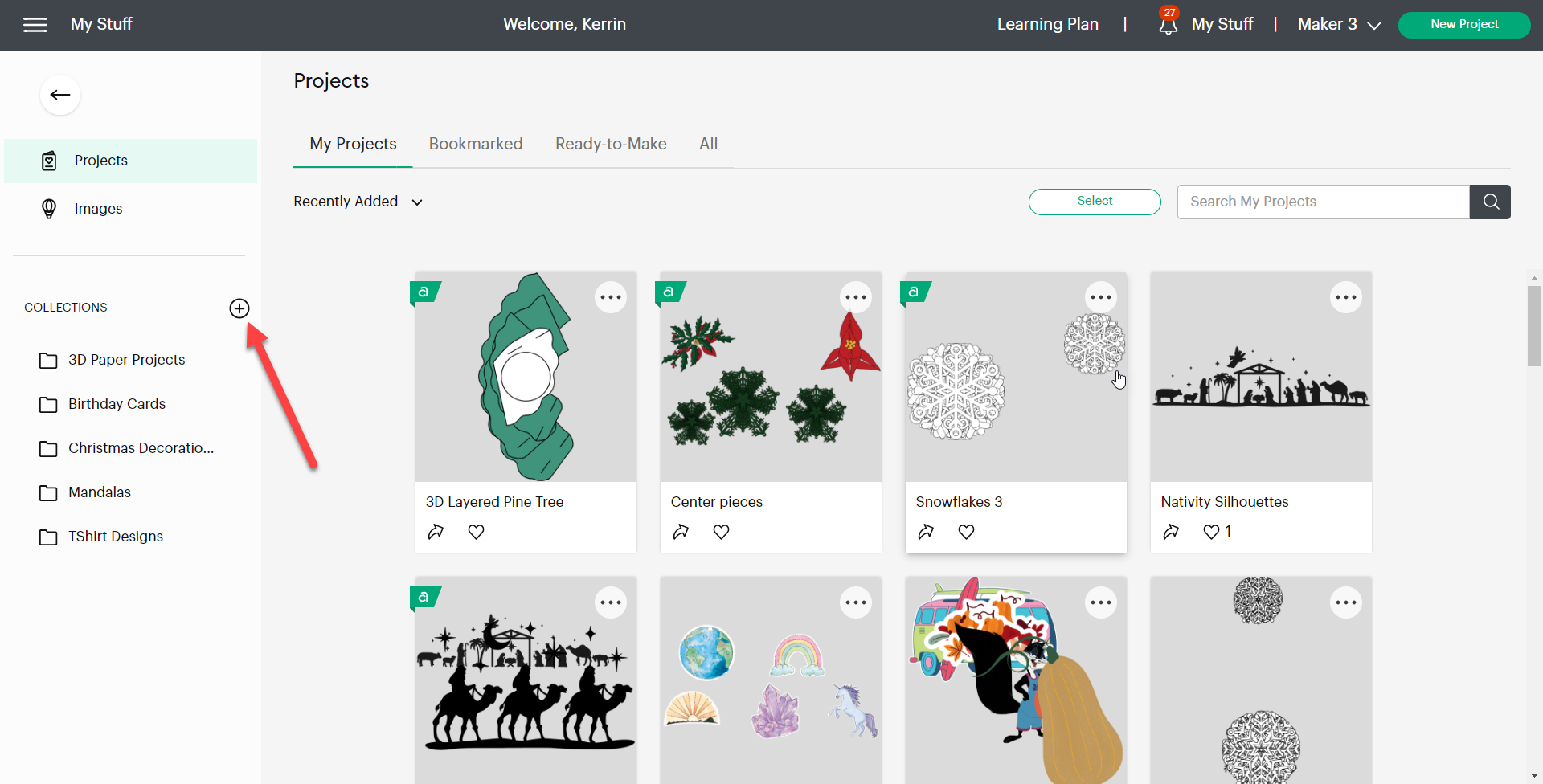 Using My Stuff and Collections in Design Space – Help Center