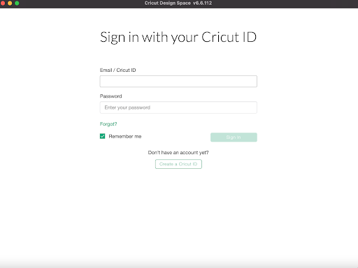 Create a Cricut ID