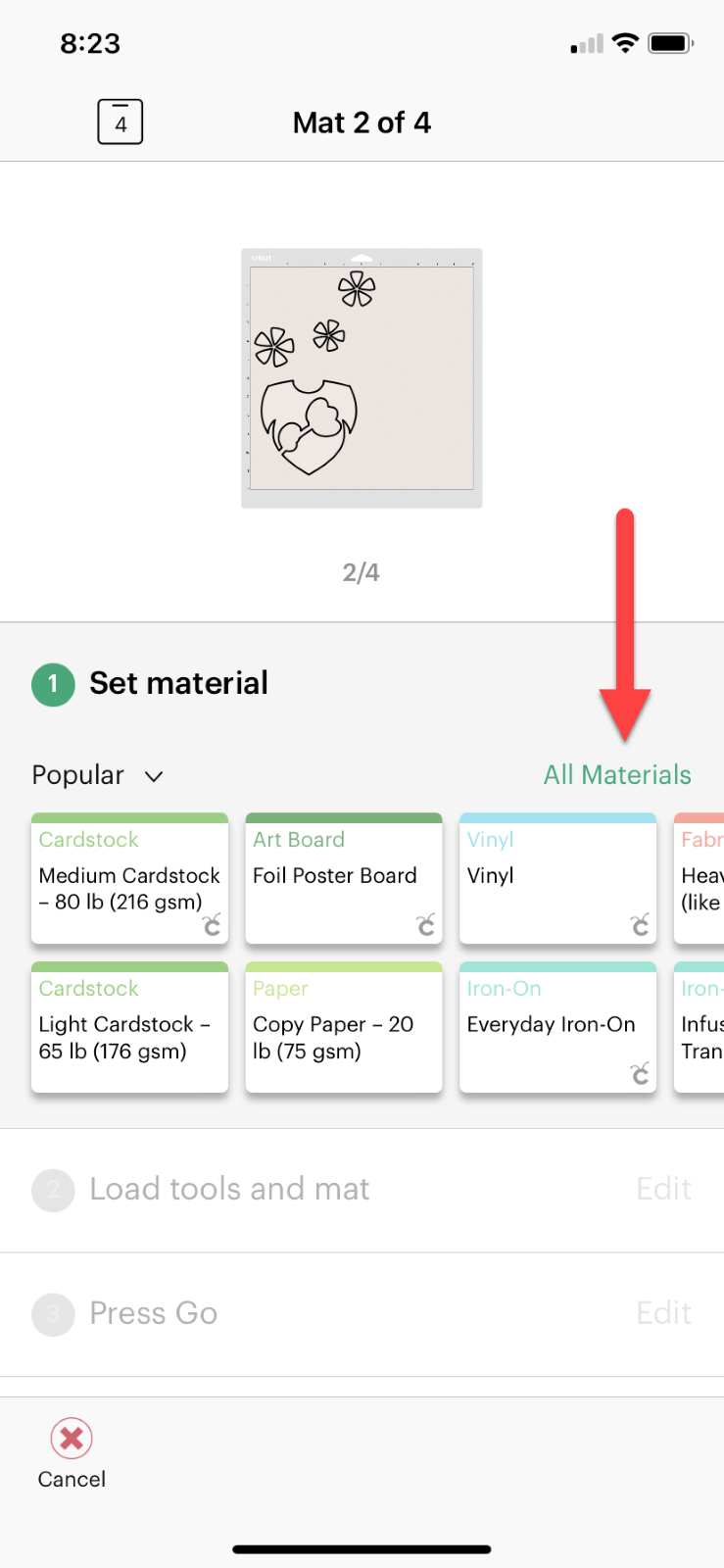 CRICUT EXPLORE AND AIR 2 CUT SETTINGS - GM Crafts