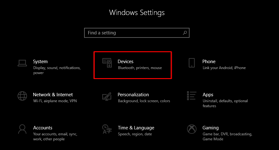 Setup your device on windows