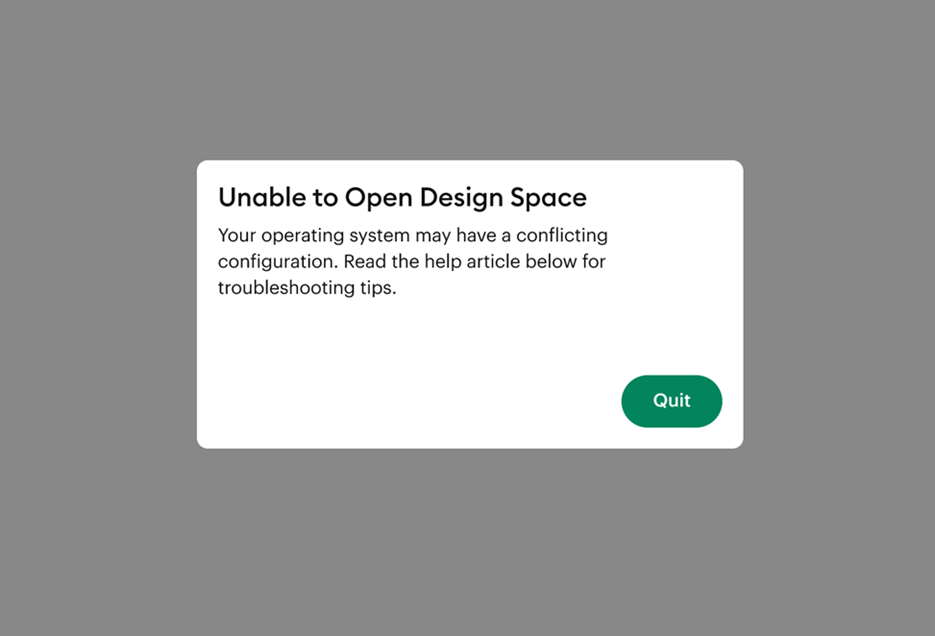 Unable to Open Design Space.png