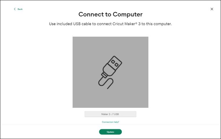 Connect Computer to USB Cable 