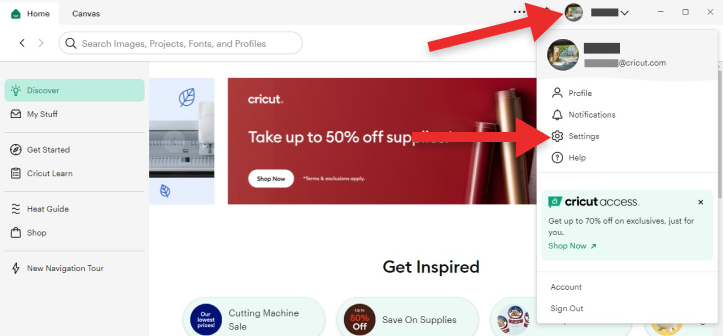 desktop-home-discover-menu-open-going-to-settings.png