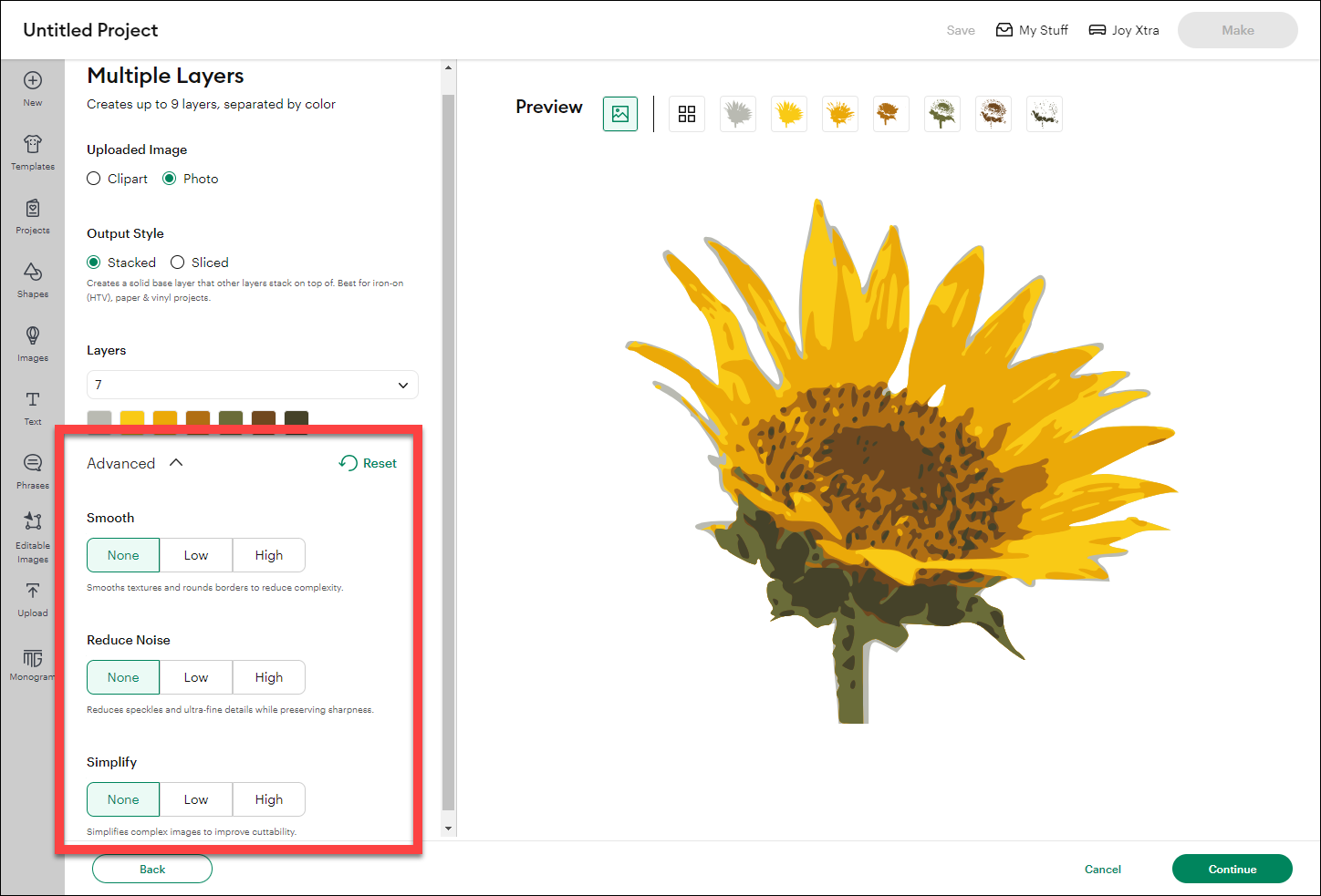 9 Choose Image Style Layers and Advanced tools.png