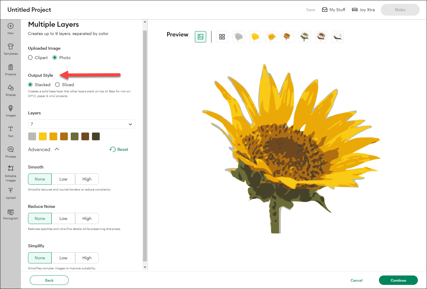 7 Choose Image Style Layers and Advanced tools.png