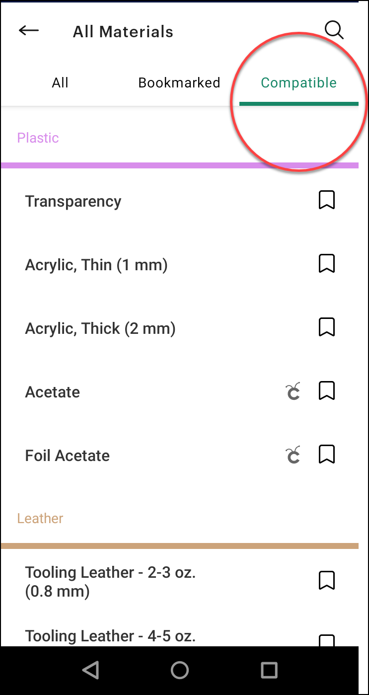 Android Engrave compatible materials.png
