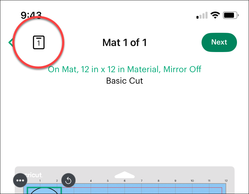 Tap mat icon in top left.PNG