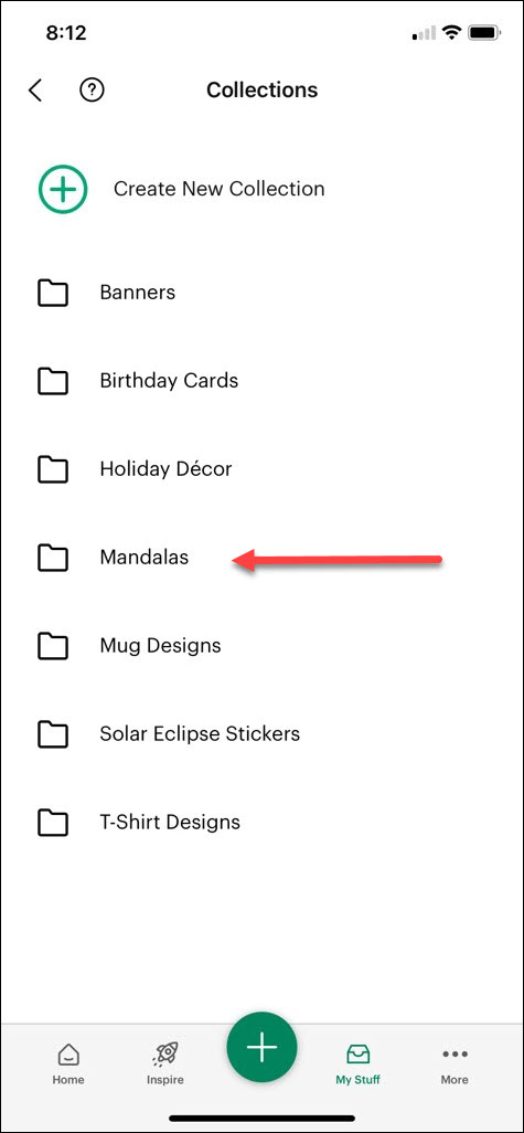 iOS New Collection is added to list.jpg