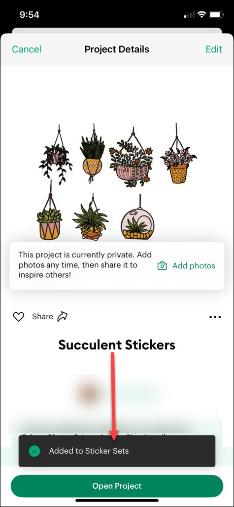 iOS Project has been added to Collection.jpg