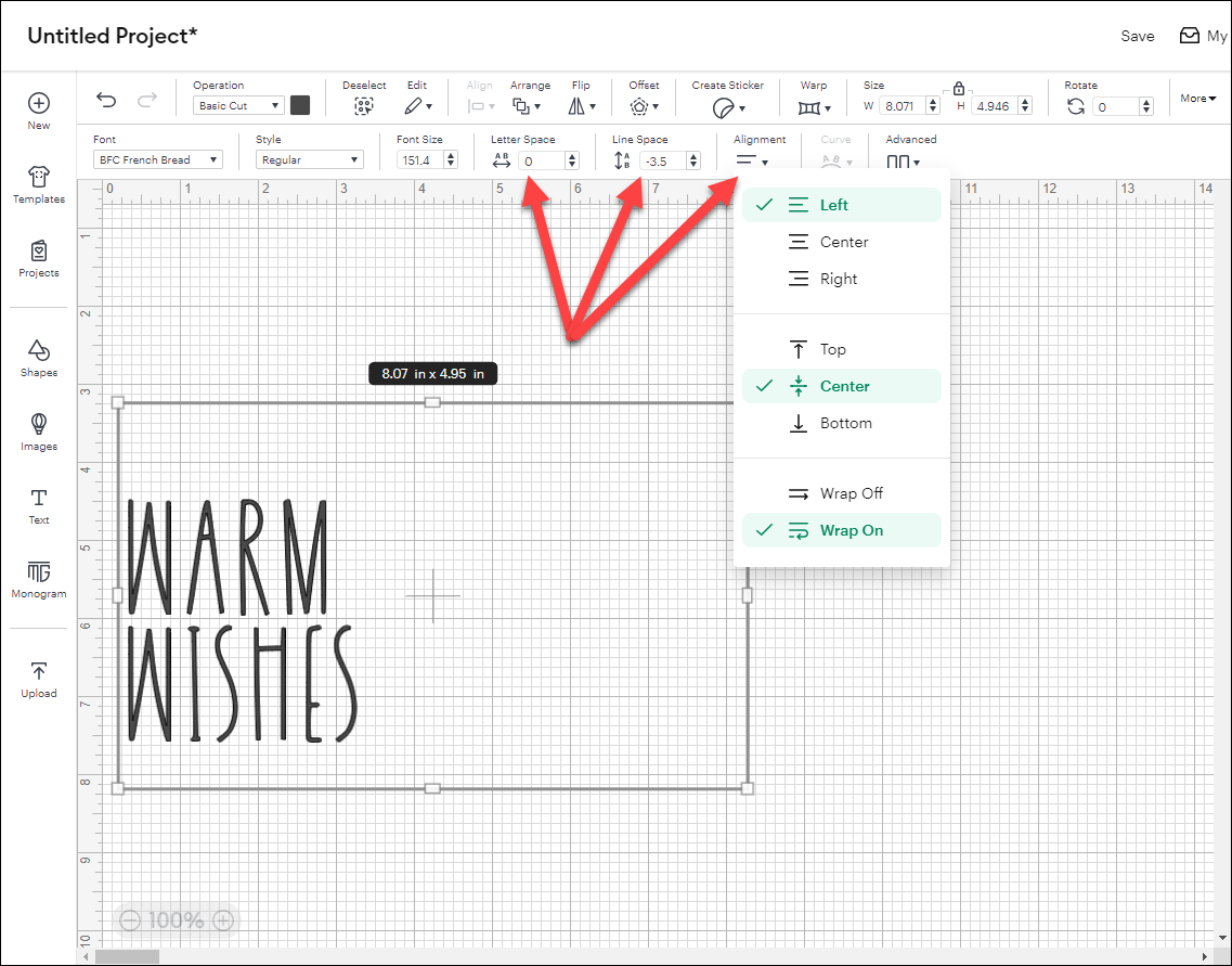 Alignment in Text Box.png