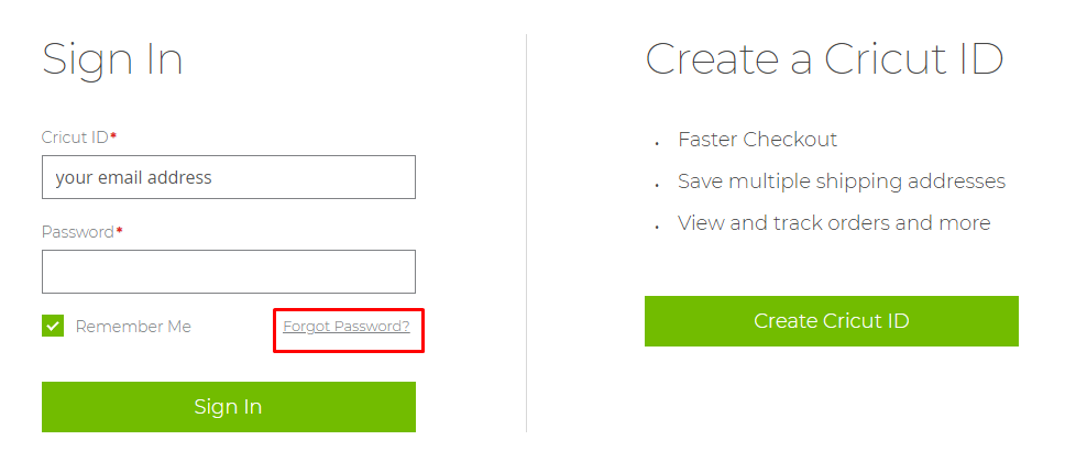 How do I change or reset my Cricut account password? – Help Center