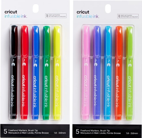  Cricut Infusible Ink Markers, Basic Medium-Point Markers (1.0),  8 x 4 x 0.5, 5 count