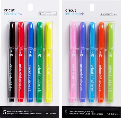 Cricut Pennarelli Infusible Ink™ 1,0, Basics (5 pezzi) : : Casa e  cucina