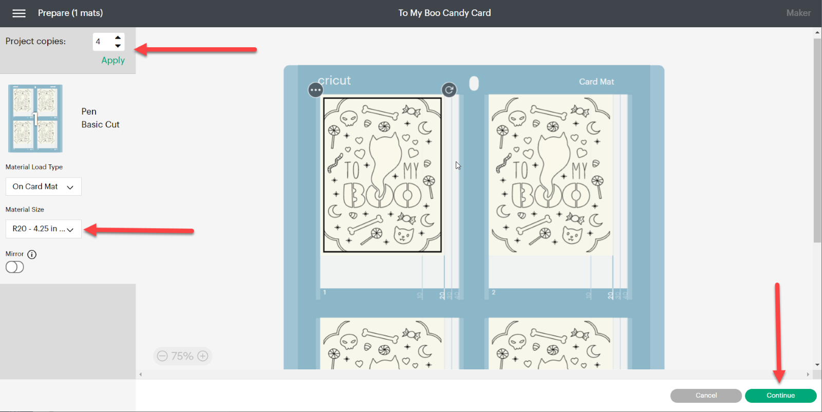 Design Space Project: Adapting a Cutaway Card for Cricut Explore